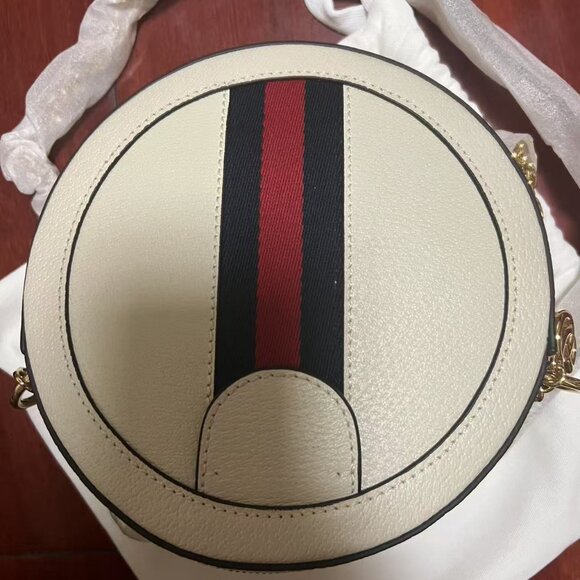 Gucci Ophidia Round Shoulder Bag Mini White - Picture 6 of 7